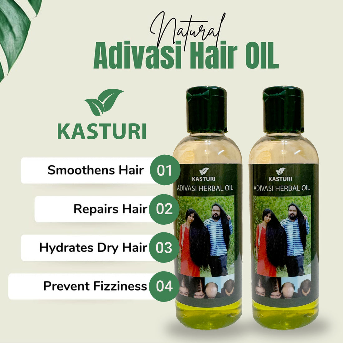 Adivasi Herbal Hair Oil -- BUY 1 GET 1 FREE -- 100% Original