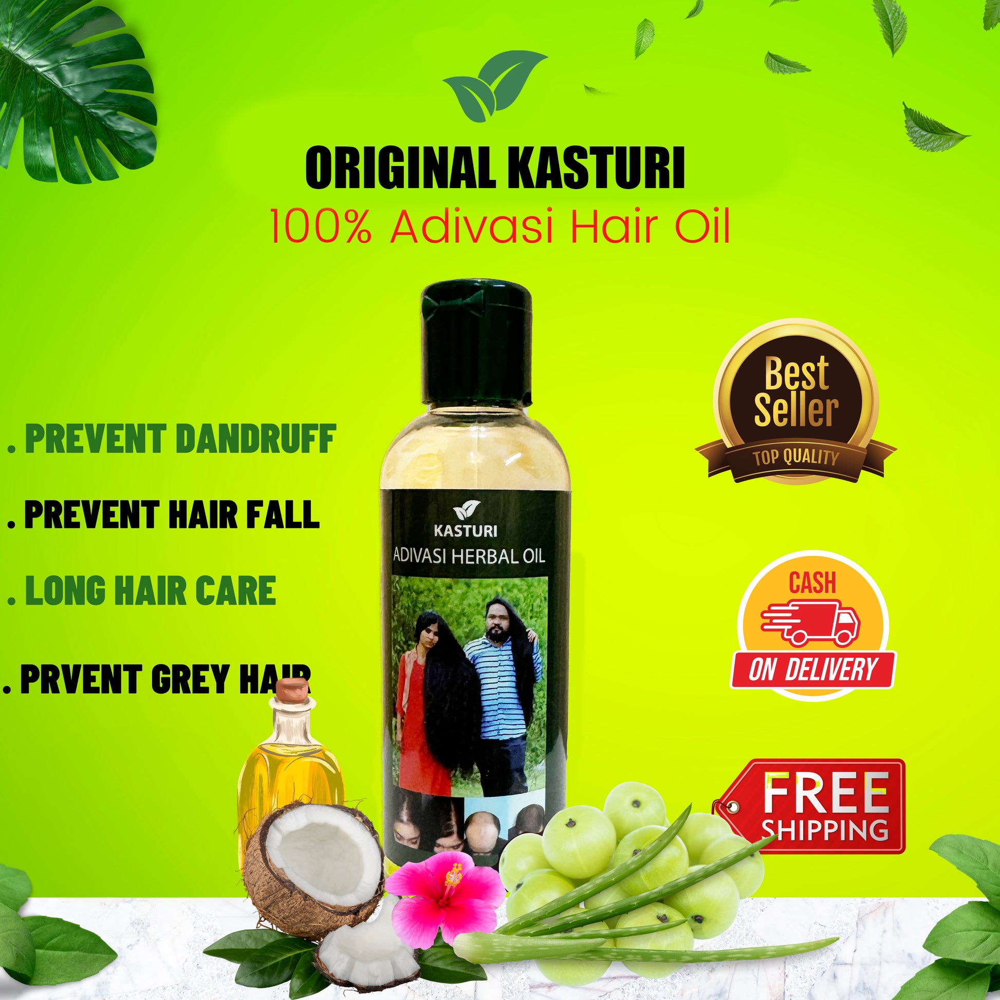 Adivasi Herbal Hair Oil --100% Original